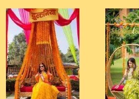 Circular Marigold Swing - Punjab Bagpiper Band India