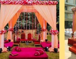 Traditional Baithak Mandap - Punjab Bagpiper Band India